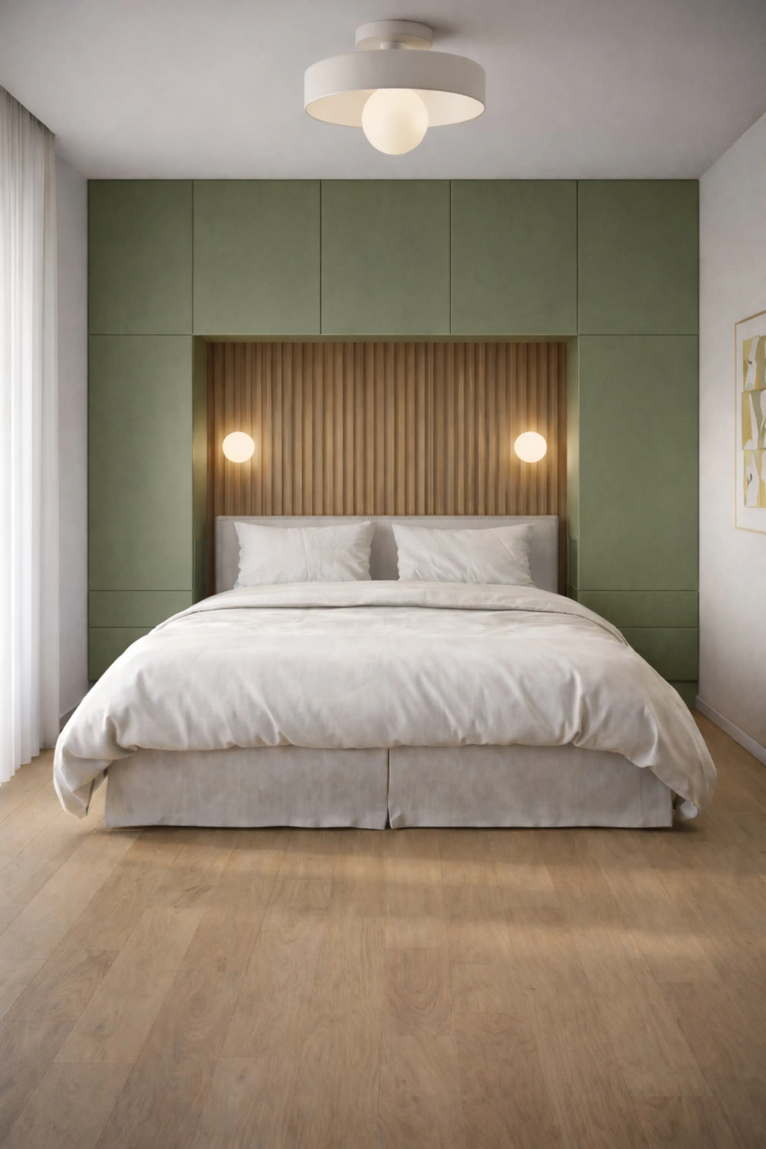 Render di una camera da letto